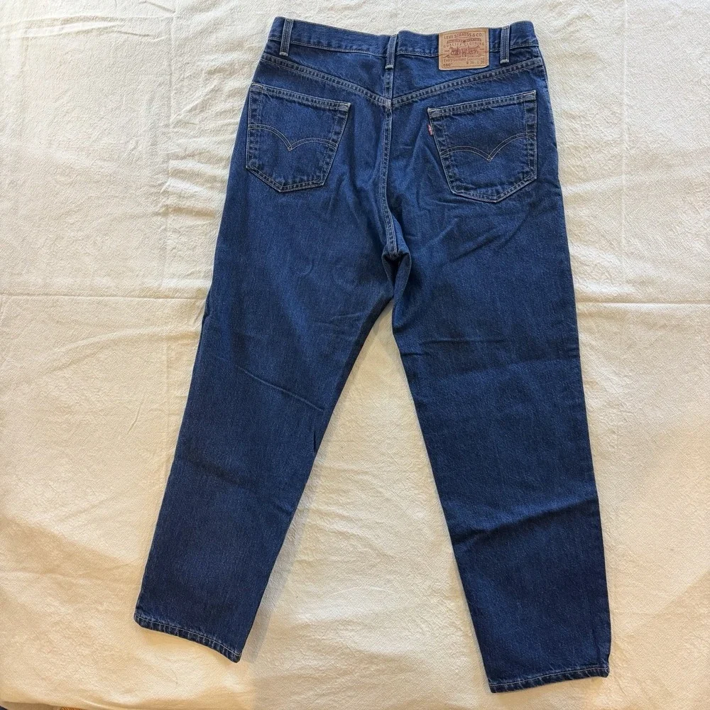 Vintage Levis 550 Jeans Mens 36x30 Blue Denim Relaxed Fit Tapered Made USA 90s